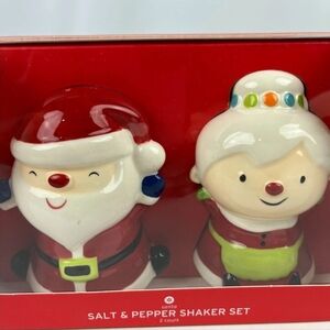 Target Santa and Mrs. Claus Salt & Pepper Shaker Set - Red, White, Green